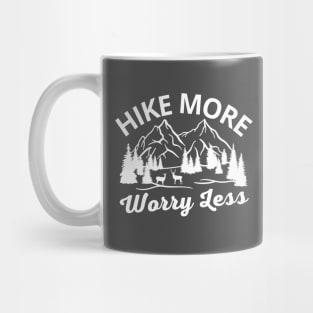 Hike More Worry Less Hiking Dad Mug